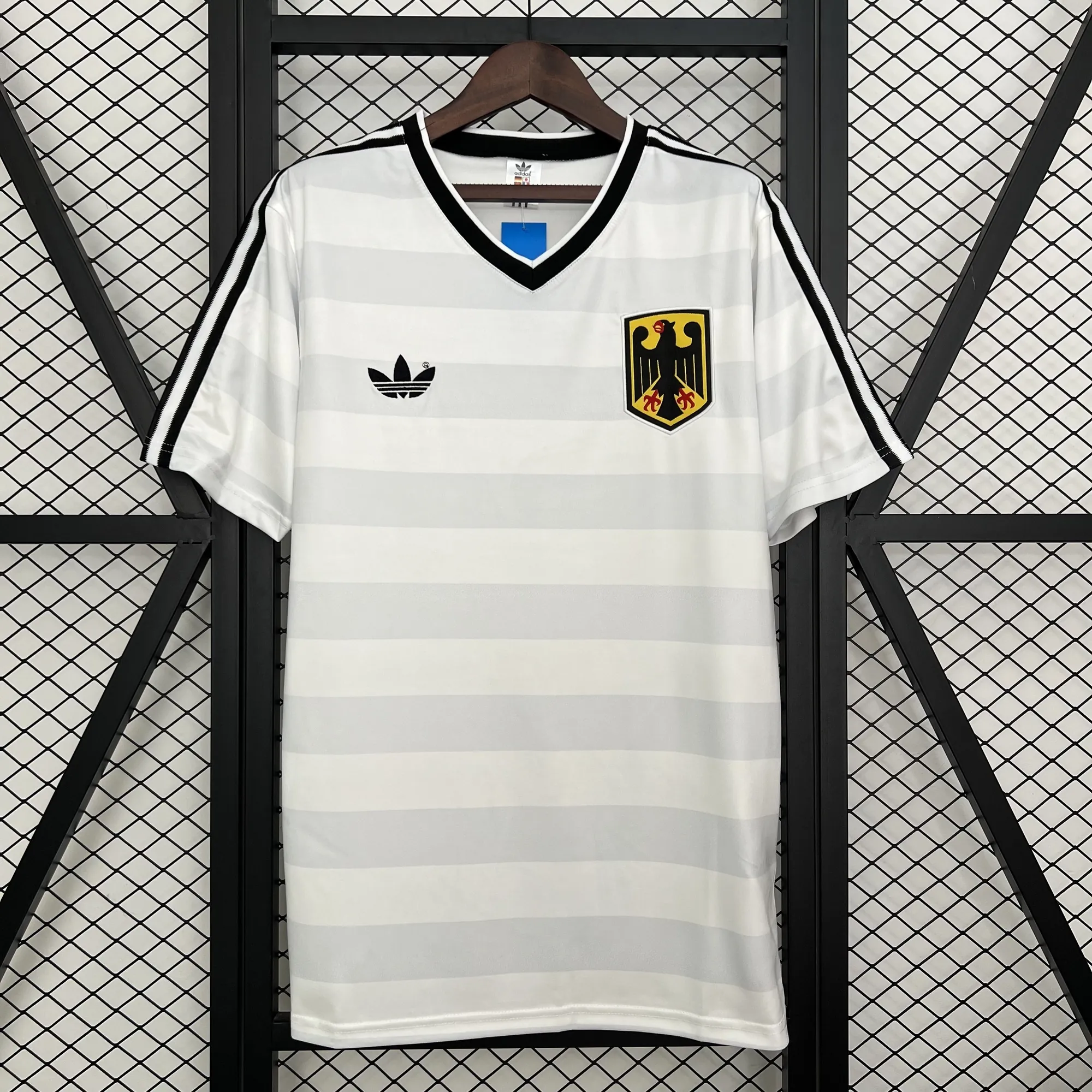 1984 Germany Home Retro Kit Vintage White Shirt AAAAJersey Wholesale Yupoo 5
