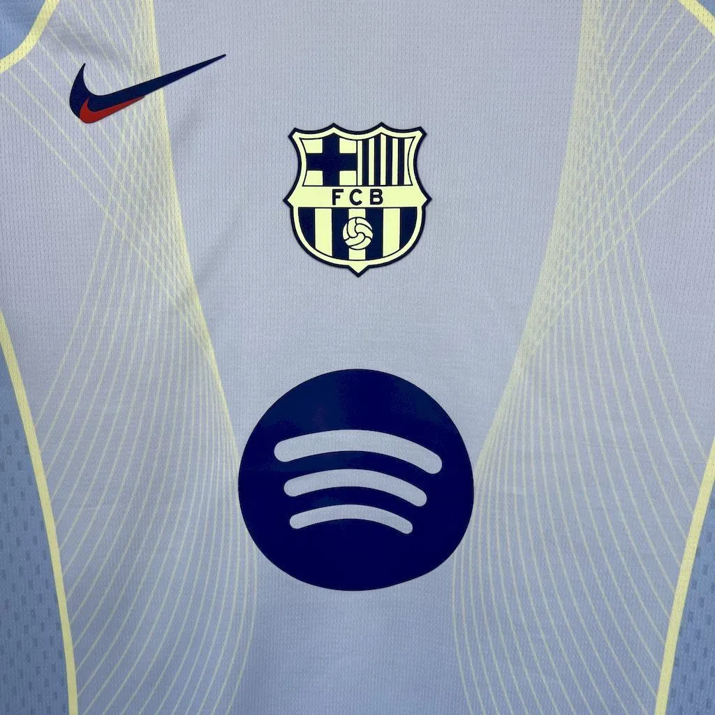 25-26 Barcelona Blue Special Edition(With CL Patch) Shirt Soccer Uniform AAAAJersey Yupoo 3