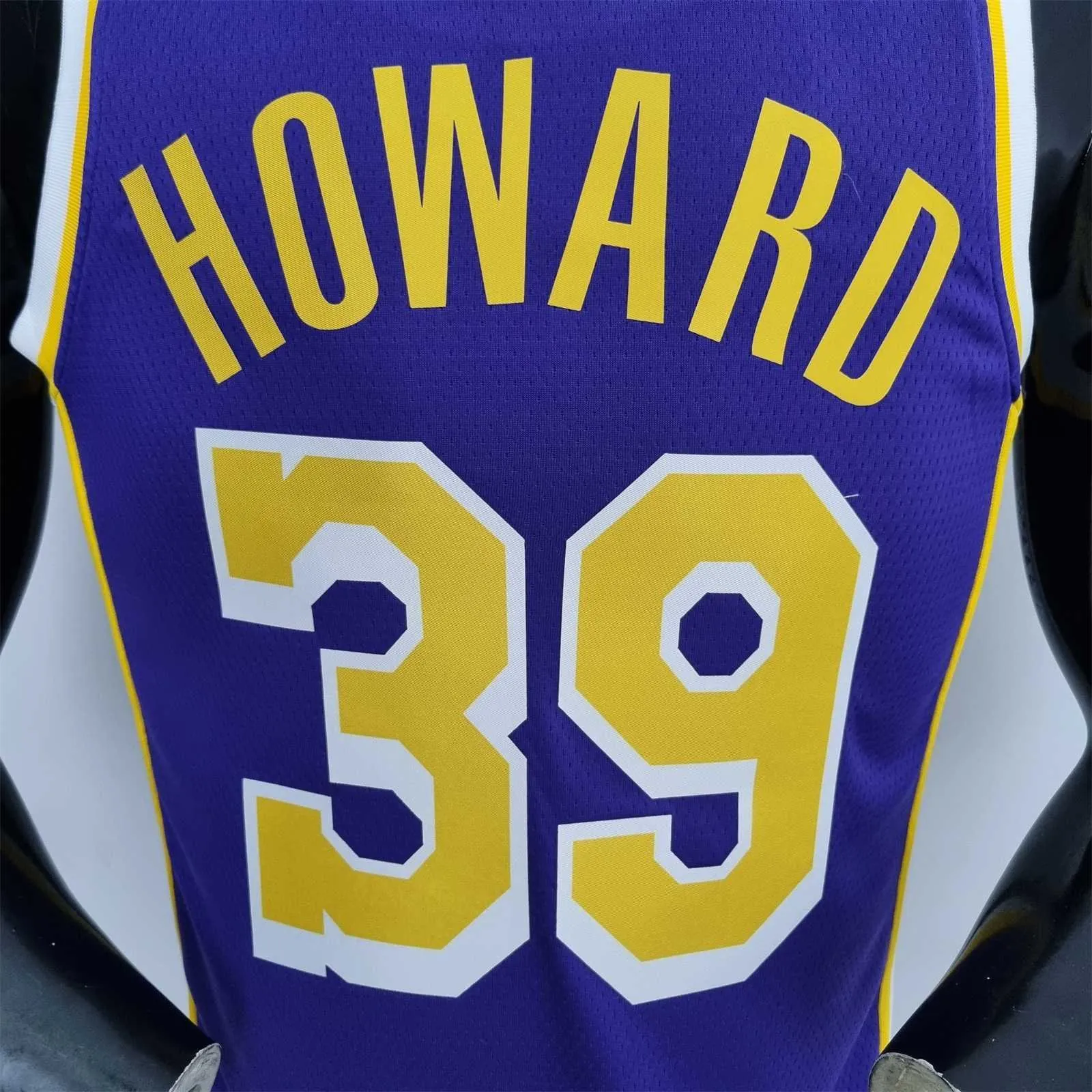 75th Anniversary Howard #39 Los Angeles Lakers Jordan Purple NBA Jersey 4