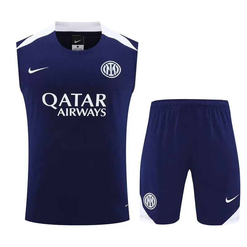 25-26 Inter Milan Training Kits Navy Football Vest Suits 3