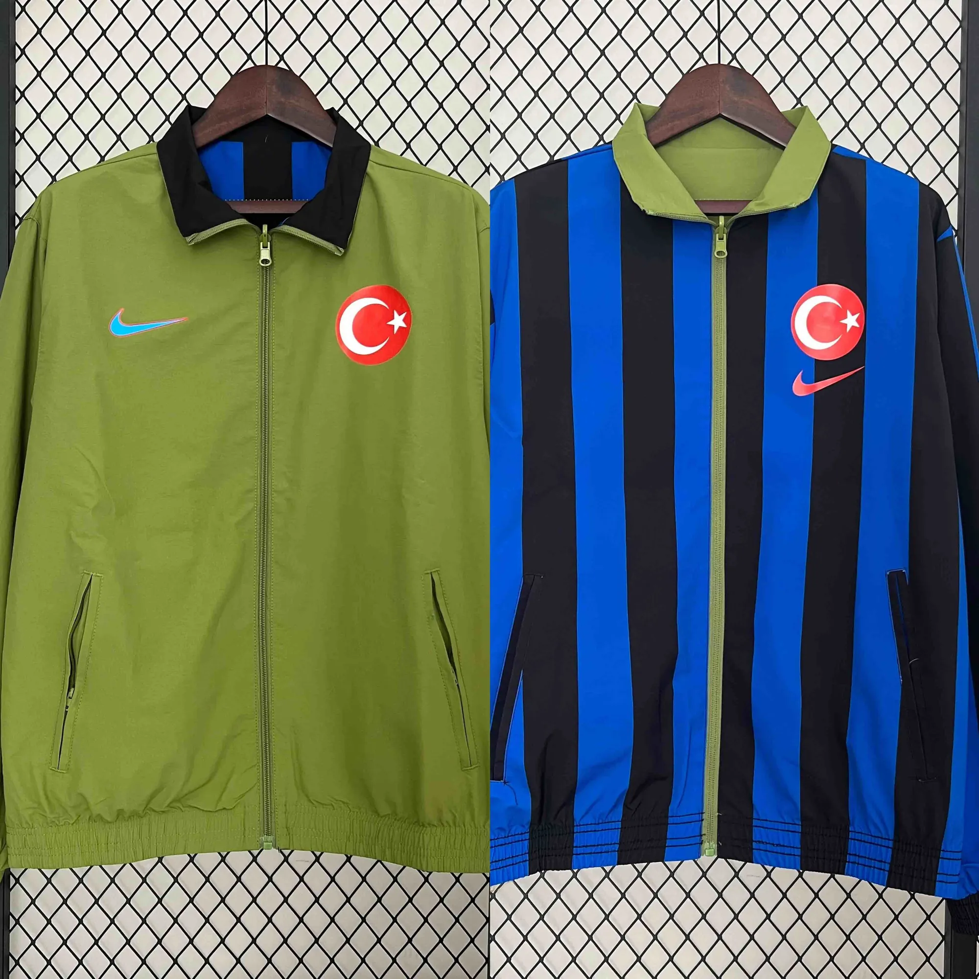 2024 Turkey Trench Coat Reversible Windbreaker Double-Sides Jacket Soccer AAAAJersey Yupoo 7