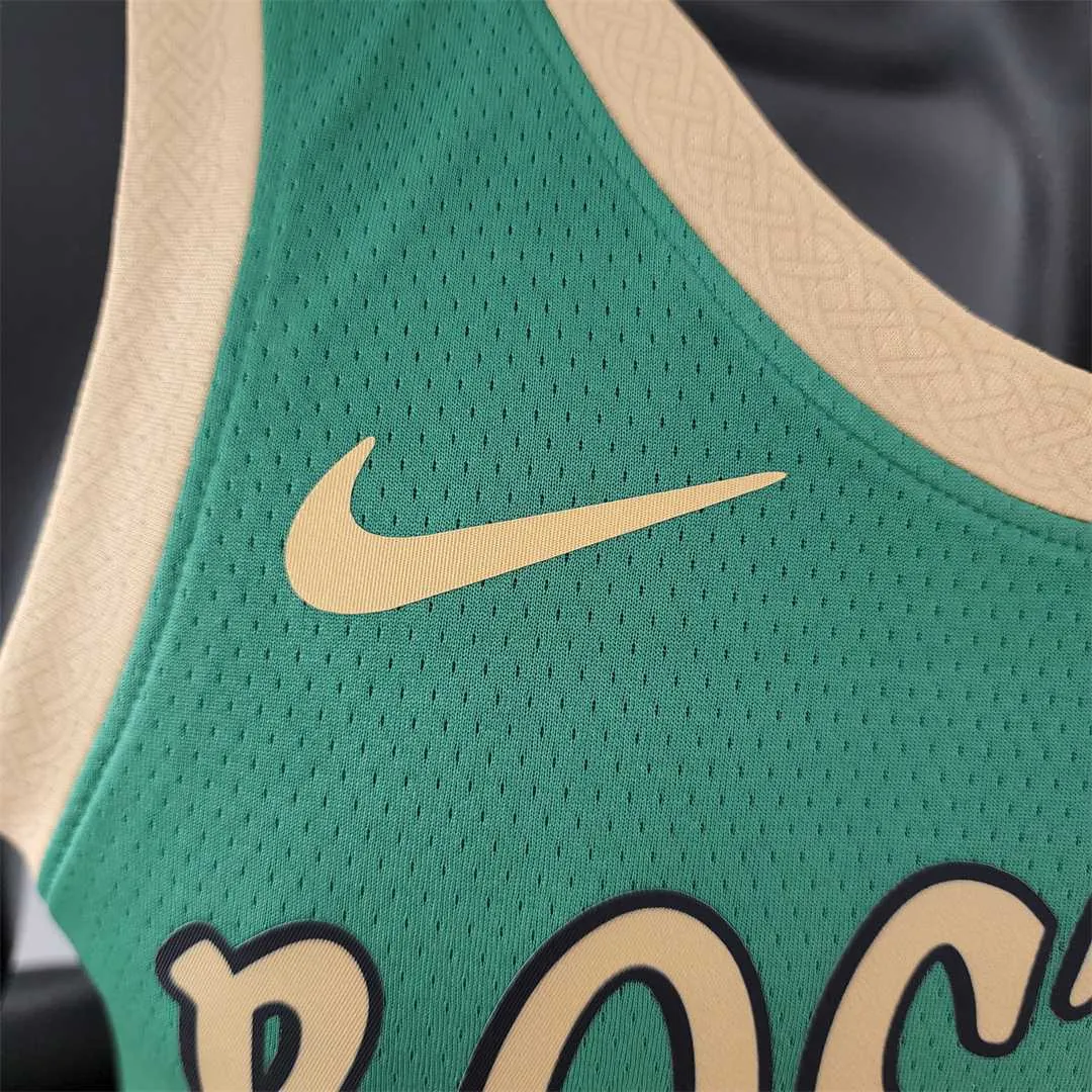 2020 BROWN#7 Boston Celtics City Edition Green NBA Jersey 8