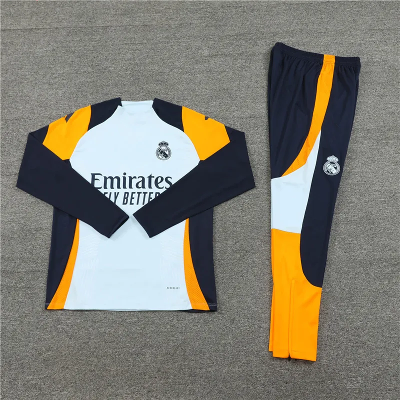 24-25 Real Madrid Long Sleeve Training Suit Football Shirts 3