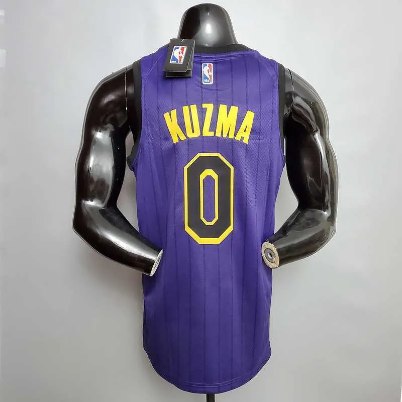 KUZMA #0 Lakers Round neck purple 2