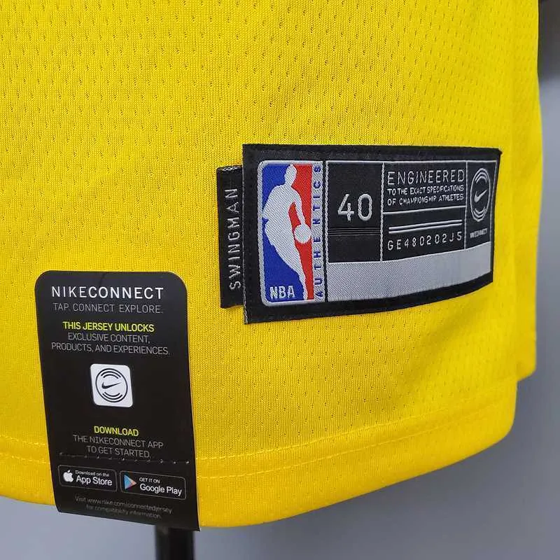 New Bryant #8 Lakers Commemorative Edition Round neck yellow 6