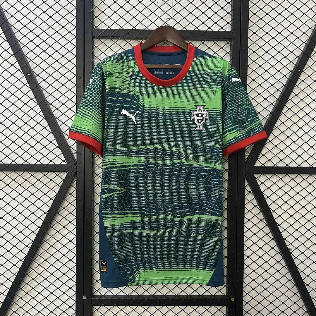 2025 Portugal Green Training Shirt Football Uniform AAAAJersey Dropship Yupoo 8