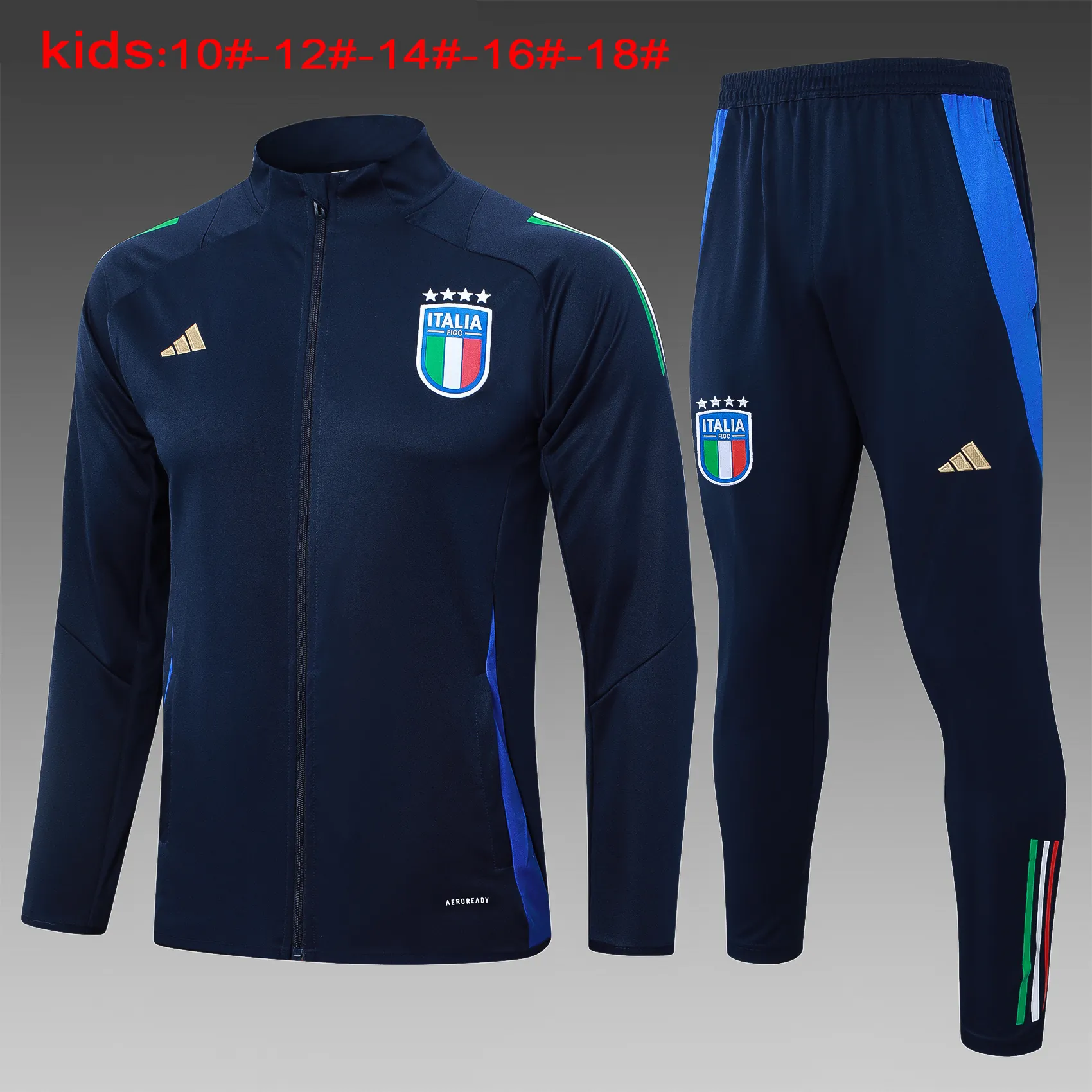 2024 Italy Kids Jackets Football Shirts 1