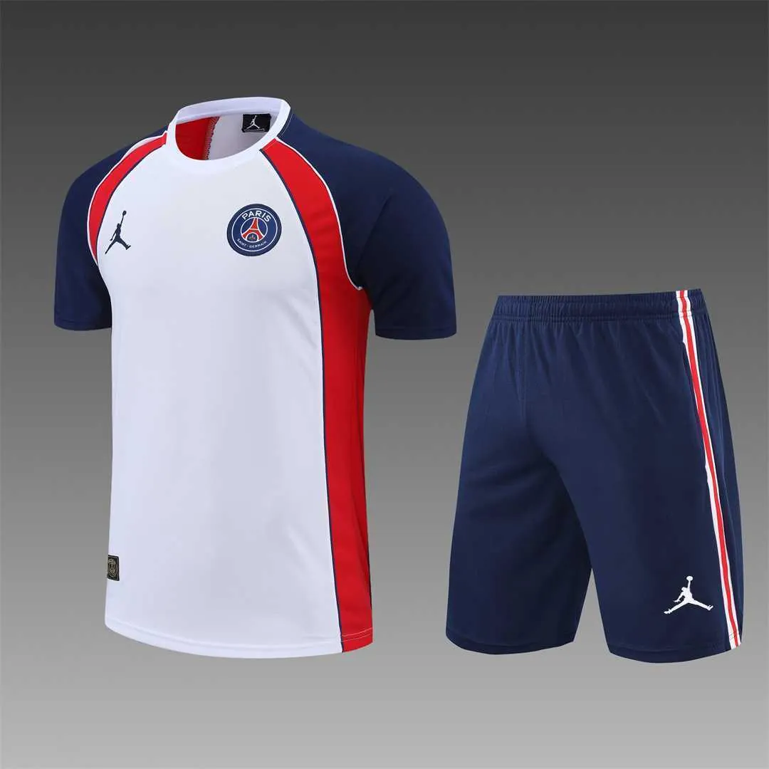 22-23 PSG training suit short sleeve kit White Blue Red 20