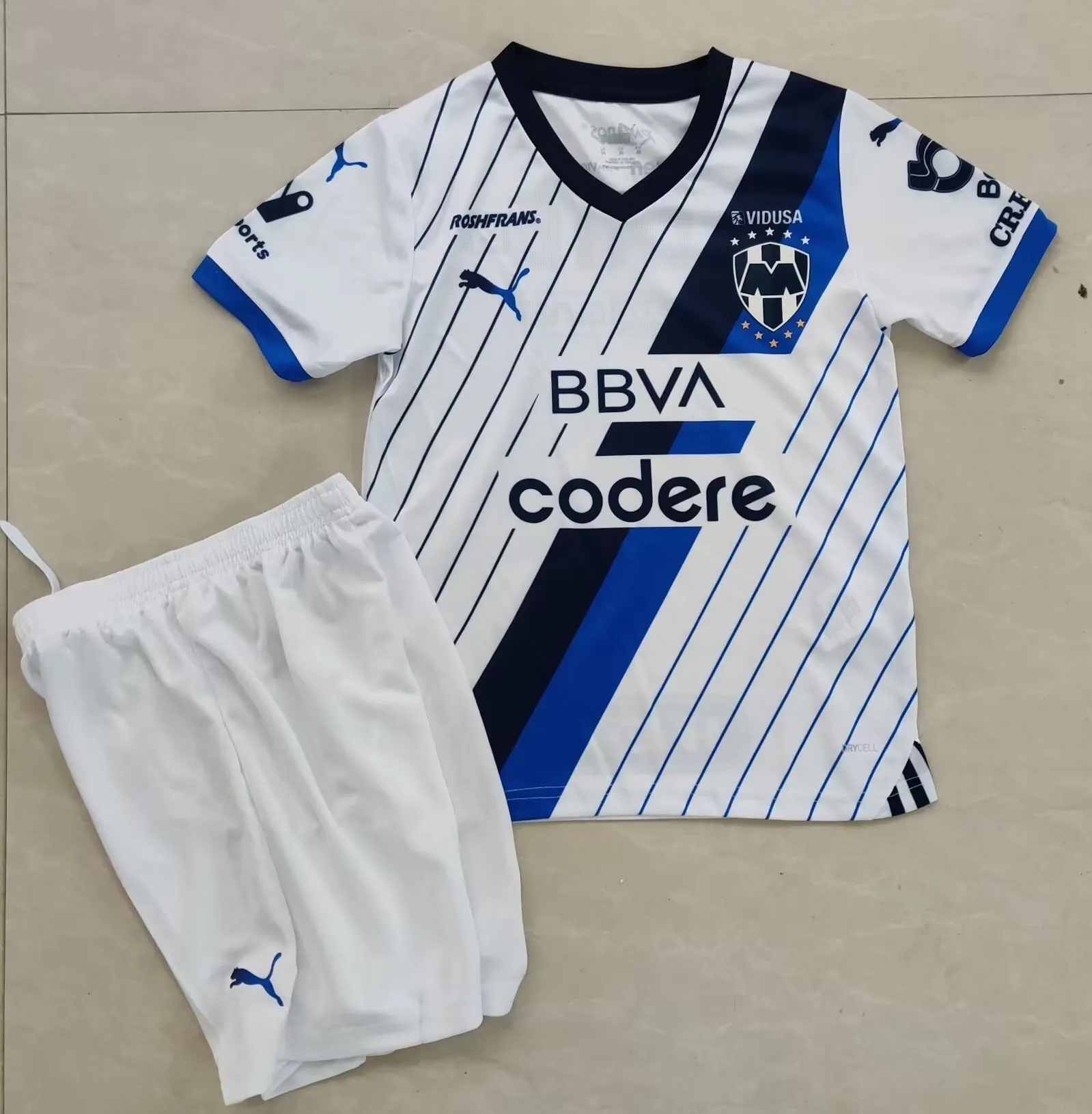 23-24 Rayados Monterrey Away Kids Kits Children Shirt Soccer Jerseys Yupoo 2