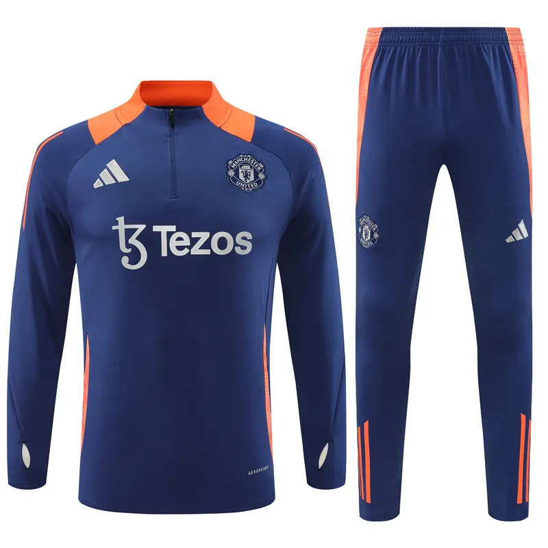 24-25 Manchester United Long Sleeve Training Suit Football Shirts 4