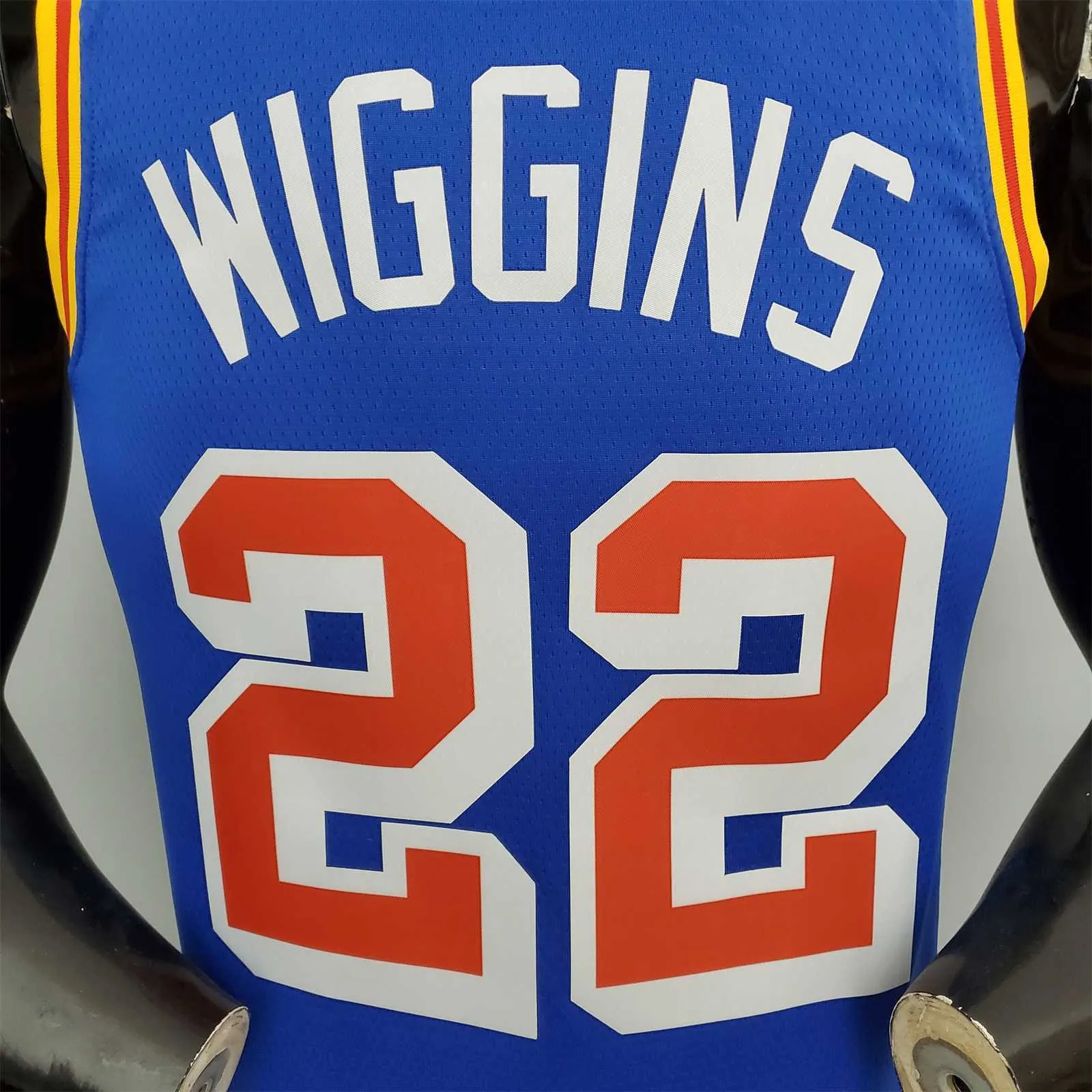 75th Anniversary Wiggins #22 Warriors Retro Blue 2