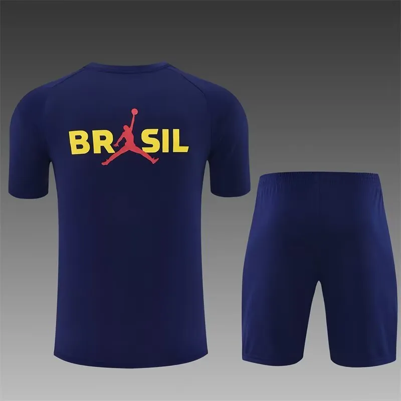 26-27 Jordan Brazil Royal Blue Kit Training Suit Yupoo 7 3