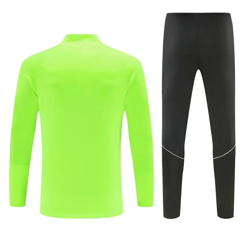 26-27 Atletico Madrid Mens Kit Fluorescent Green Half Pull Training Suit Yupoo 7 5