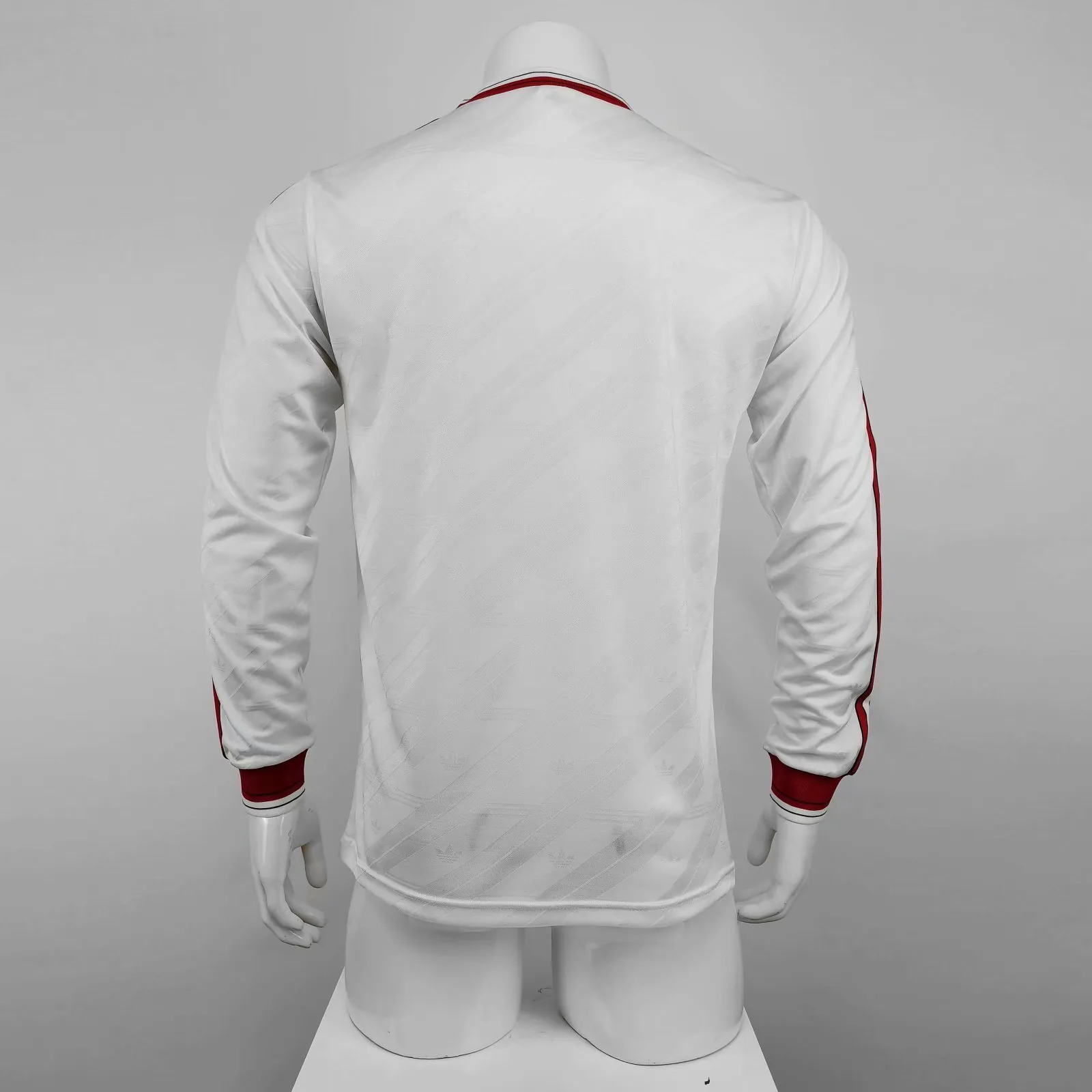 86-88 Manchester United away white away long sleeve 4