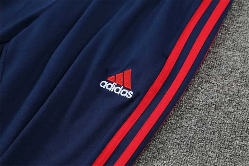 Polo Bayern sapphire blue and red three sides 8