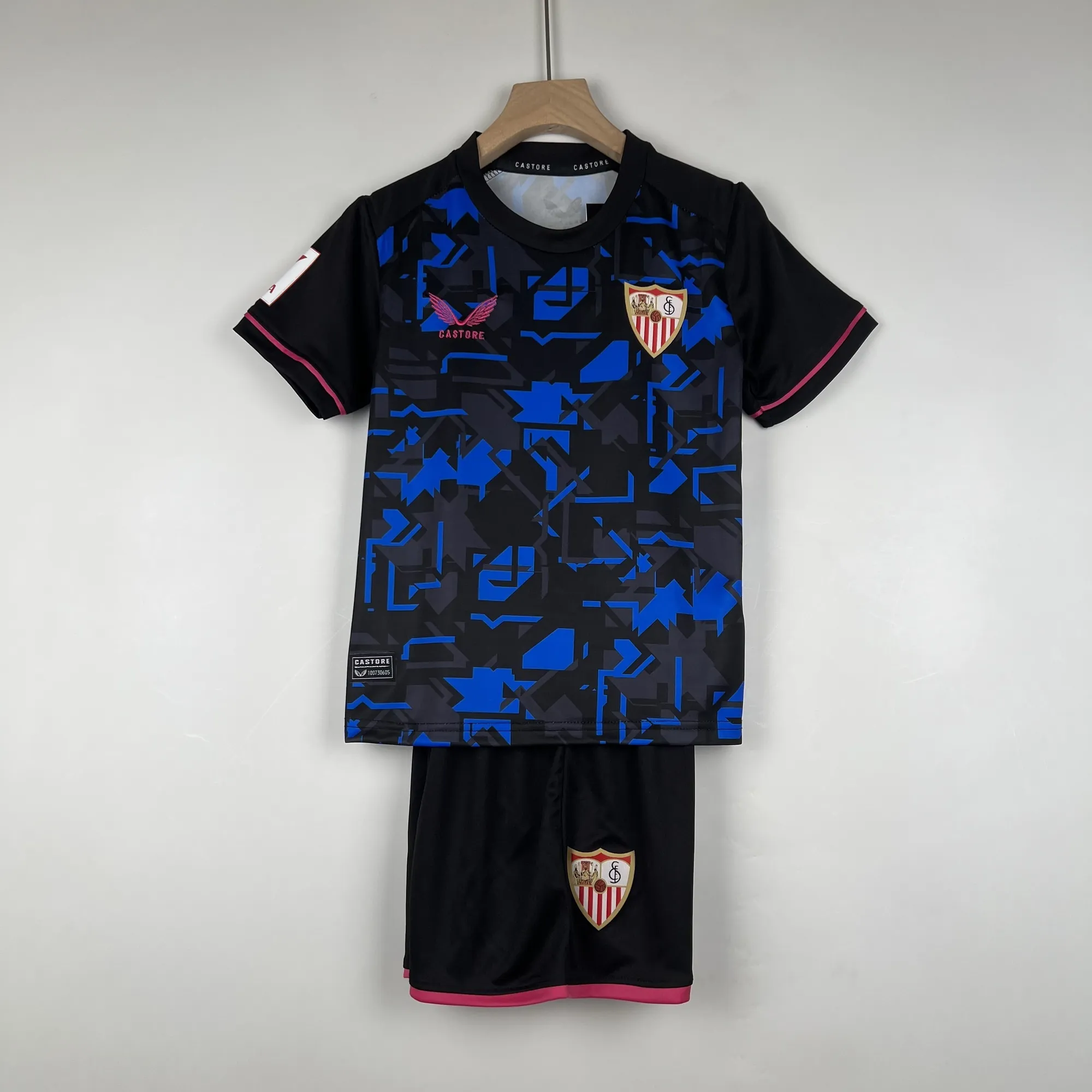23-24 kids Sevilla third away size 16-28 football t-shirt 10