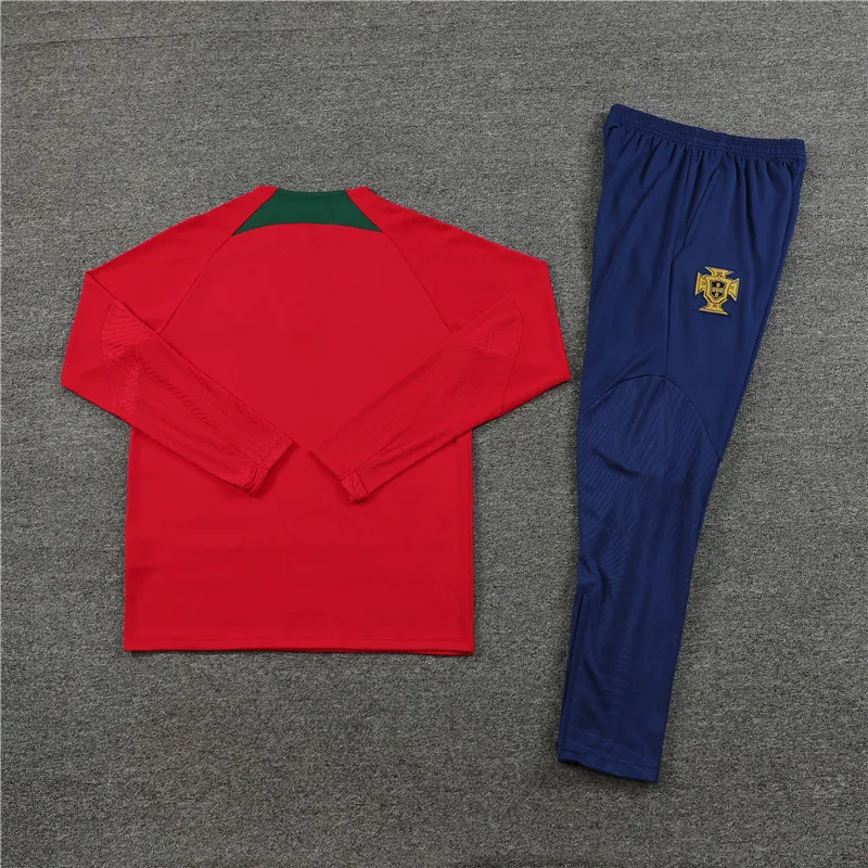 2023 Portugal Red Long Sleeve Training Suit Yupoo 1