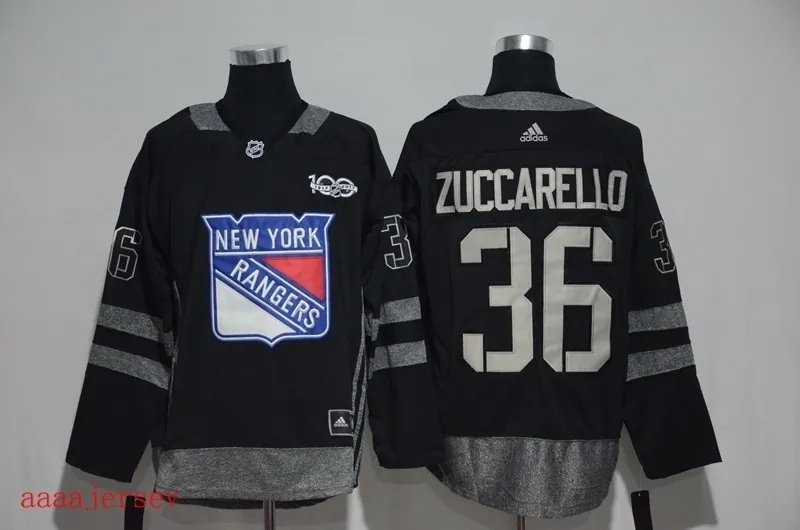 New York Rangers 100 anniversary Ice Hockey jersey M-3XL 纽约游骑兵队100周年纪念版冰球服 4