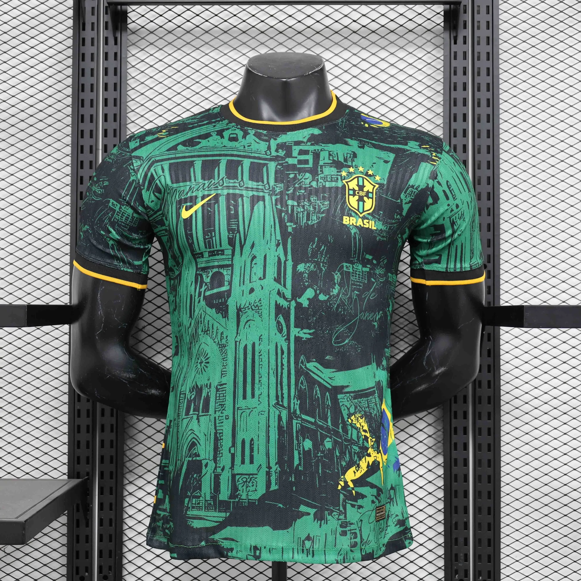 2024 Brazil Green Church Special Edition Player Version Shirt AAAAJersey Supplier Yupoo 6