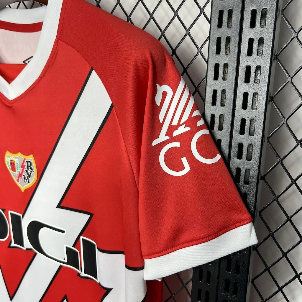 24-25 Rayo Vallecano Home Shirt Soccer Uniforms Soccer AAAAJersey Yupoo 1