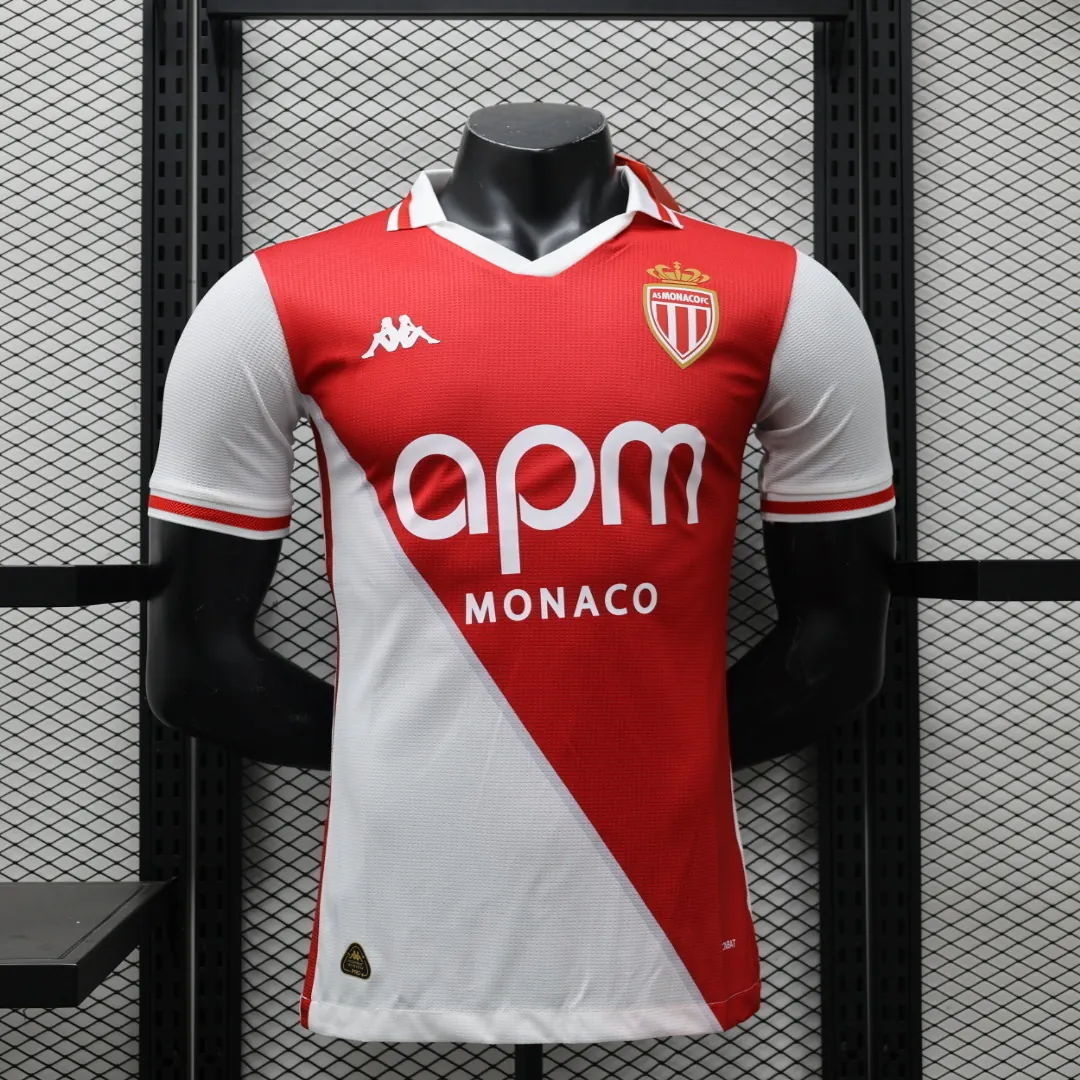 2024 Monaco Home Kit Player Version Shirt Football AAAAJersey Yupoo 4