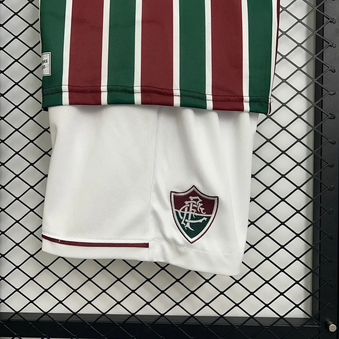25-26 Fluminense Home Kid Kits Youth Apparels AAAAJersey Supply Yupoo 5