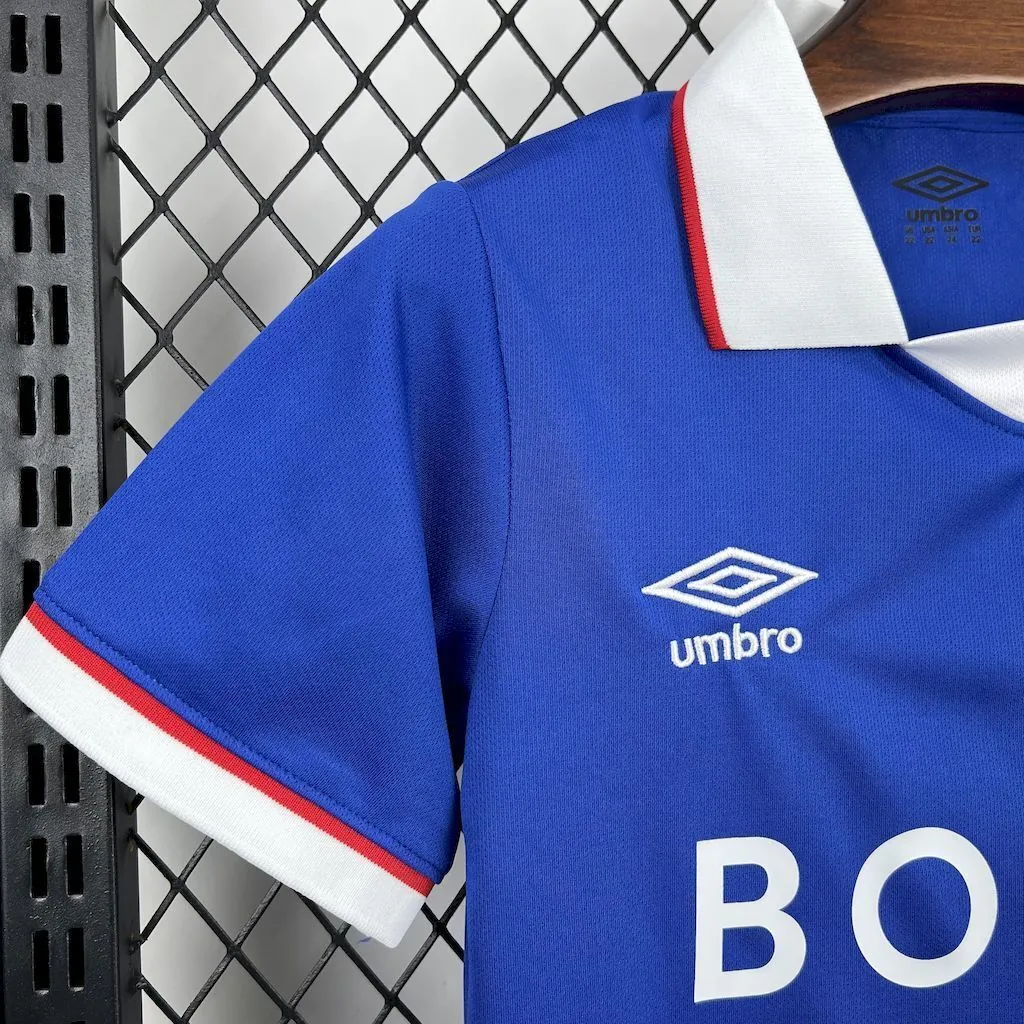 25-26 Rangers Home Kid Kits Youth Apparels Soccer AAAAJersey Yupoo 4