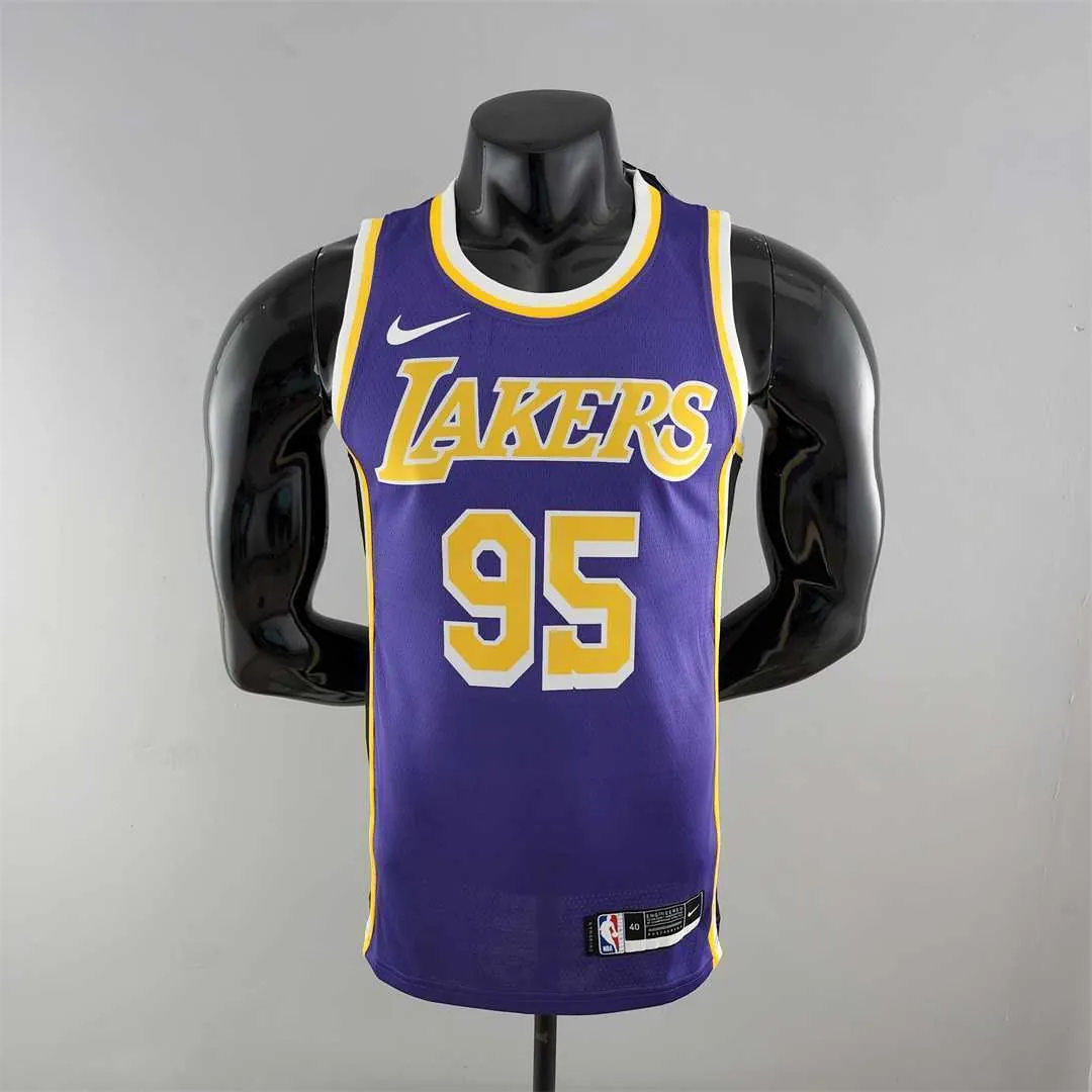 TOSCANO #95 Los Angeles Lakers Purple NBA Jersey 10