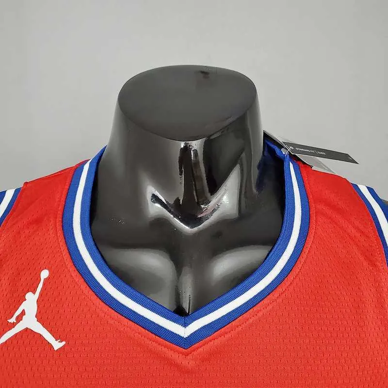 2021 EMBIID#21 76ers Jordan Themed Red 4