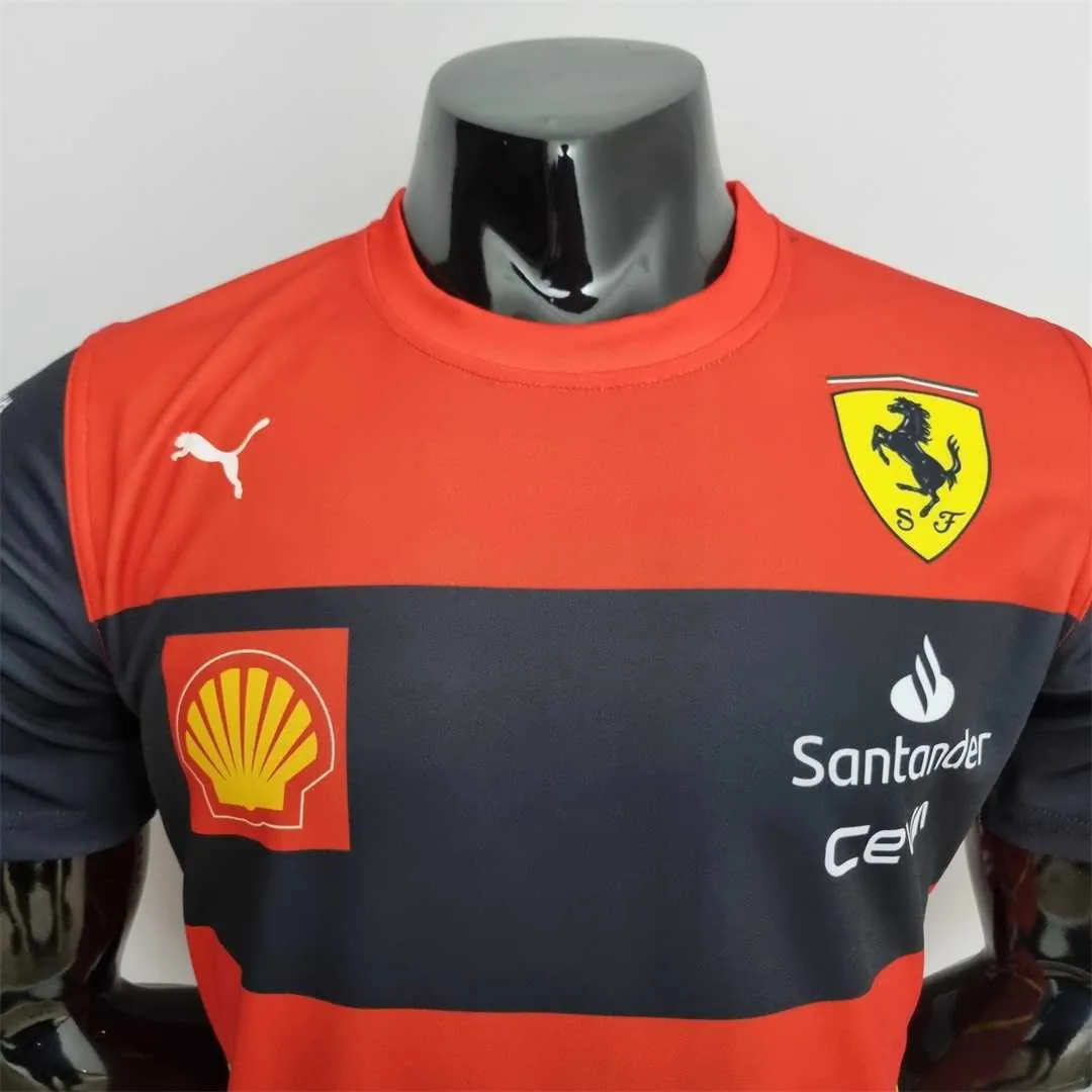 2022 F1 Formula One; Ferrari racing suit crew neck red 55 6