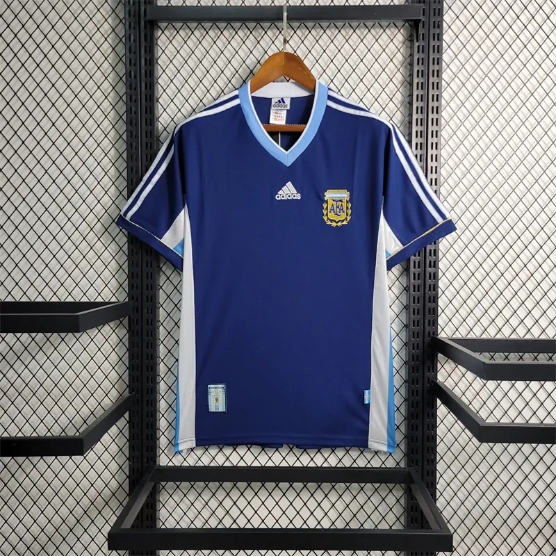1998 Retro Argentina away size S-XXL Soccer Jersey 13