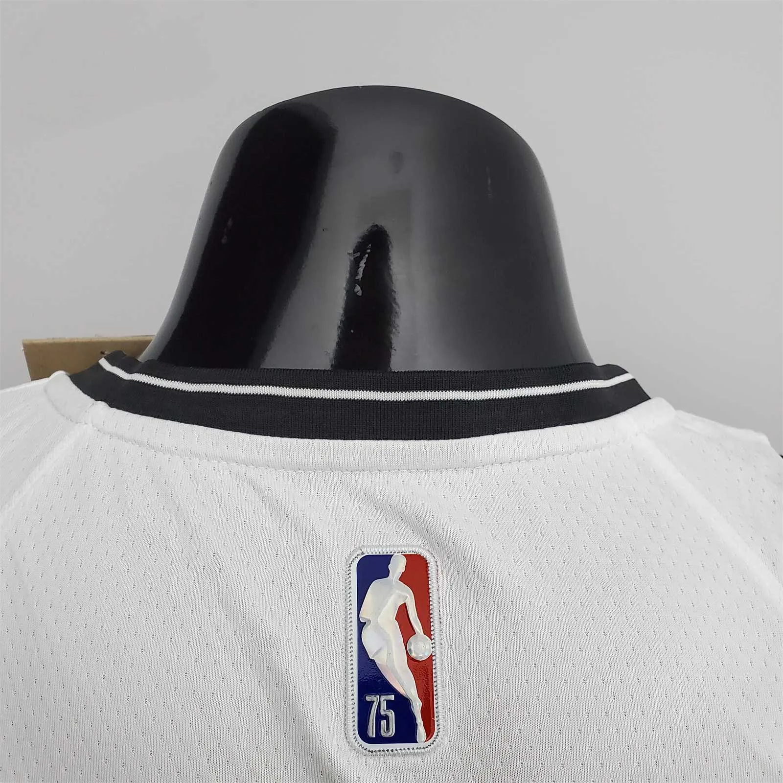 75th Anniversary Simmons #10 Nets White NBA Jersey 3