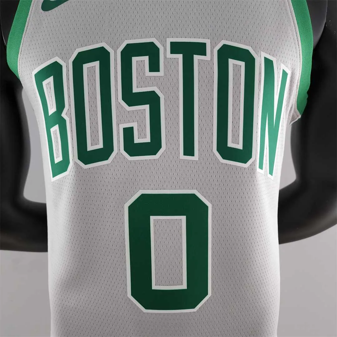 Tatum#0 Boston Celtics Grey NBA Jersey 6