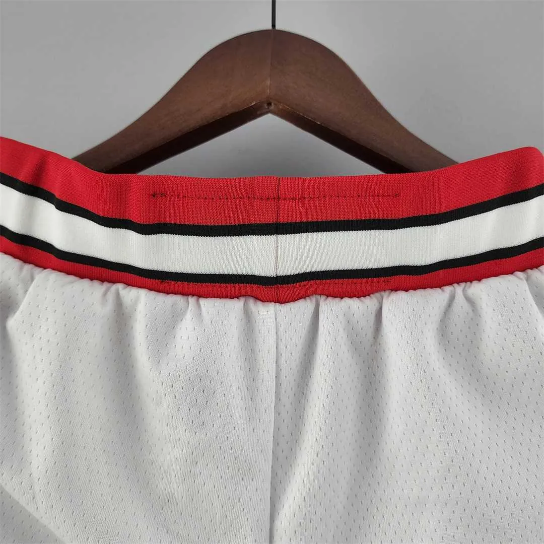 Chicago Bulls white NBA shorts 6