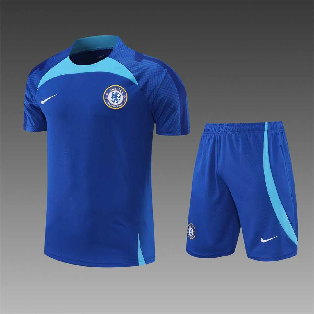 22-23 Chelsea Training Short Sleeve Kit Blue 22