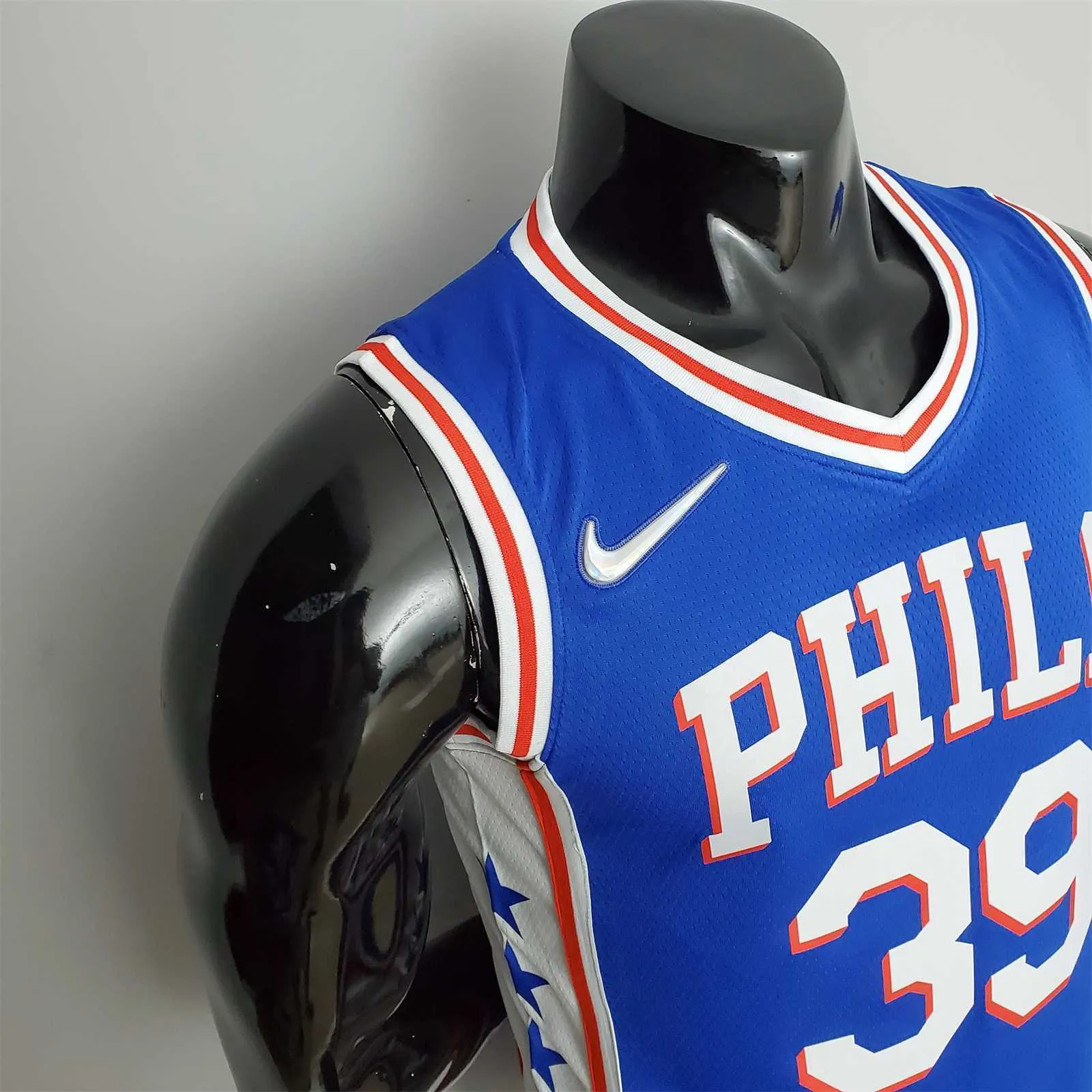75th Anniversary Philadelphia 76ers HOWARD#39 Blue NBA Jersey 2