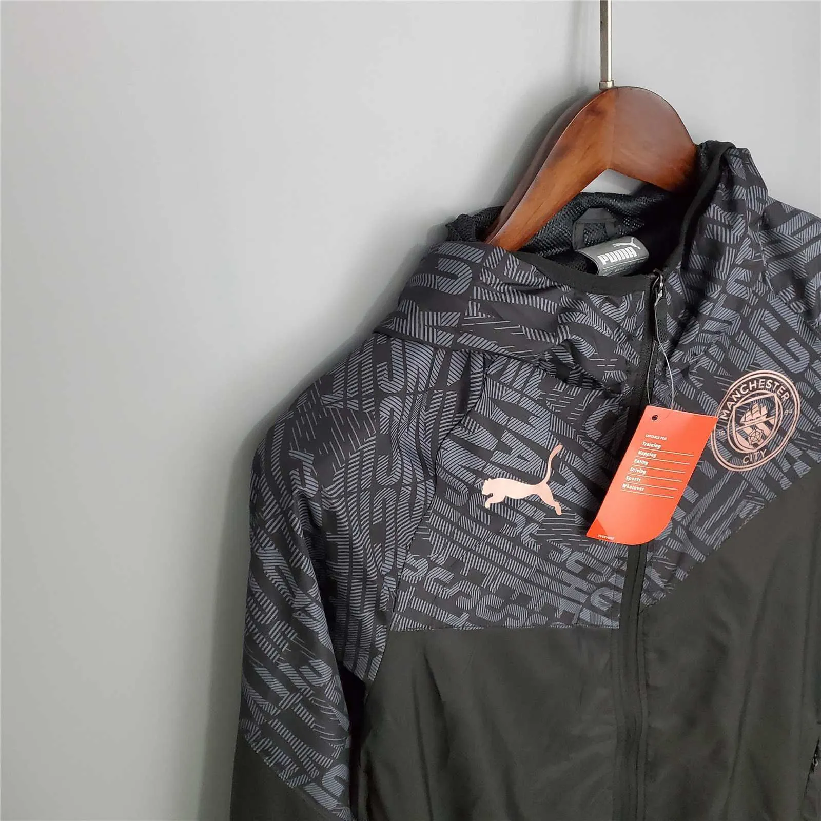21-22 Manchester City Black Windbreaker 1