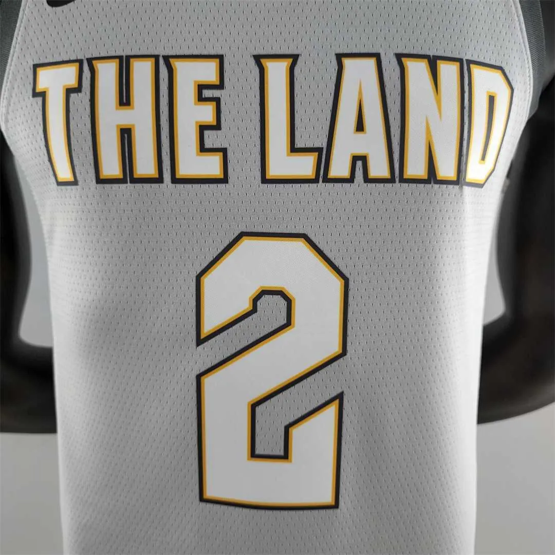 2018 Irving #2 Cleveland Cavaliers Grey NBA Jersey 8
