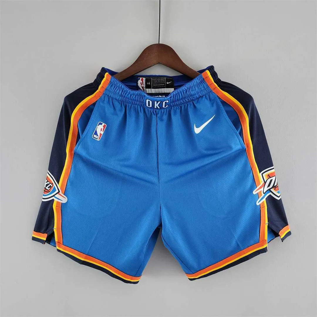 Oklahoma City Thunder NBA Shorts Blue 9