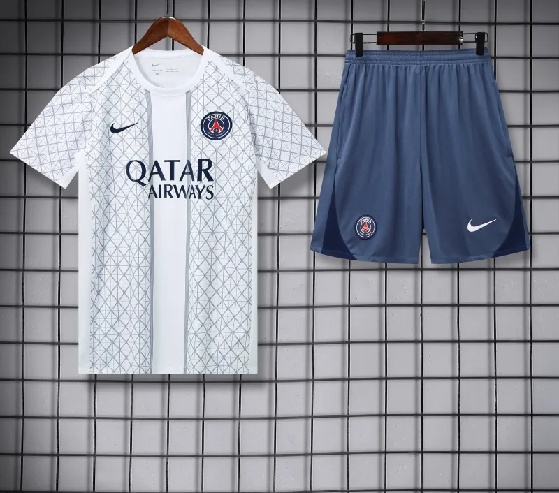 25-26 PSG Paris Training White Kit Soccer Suit AAAAJersey Supply Yupoo 4