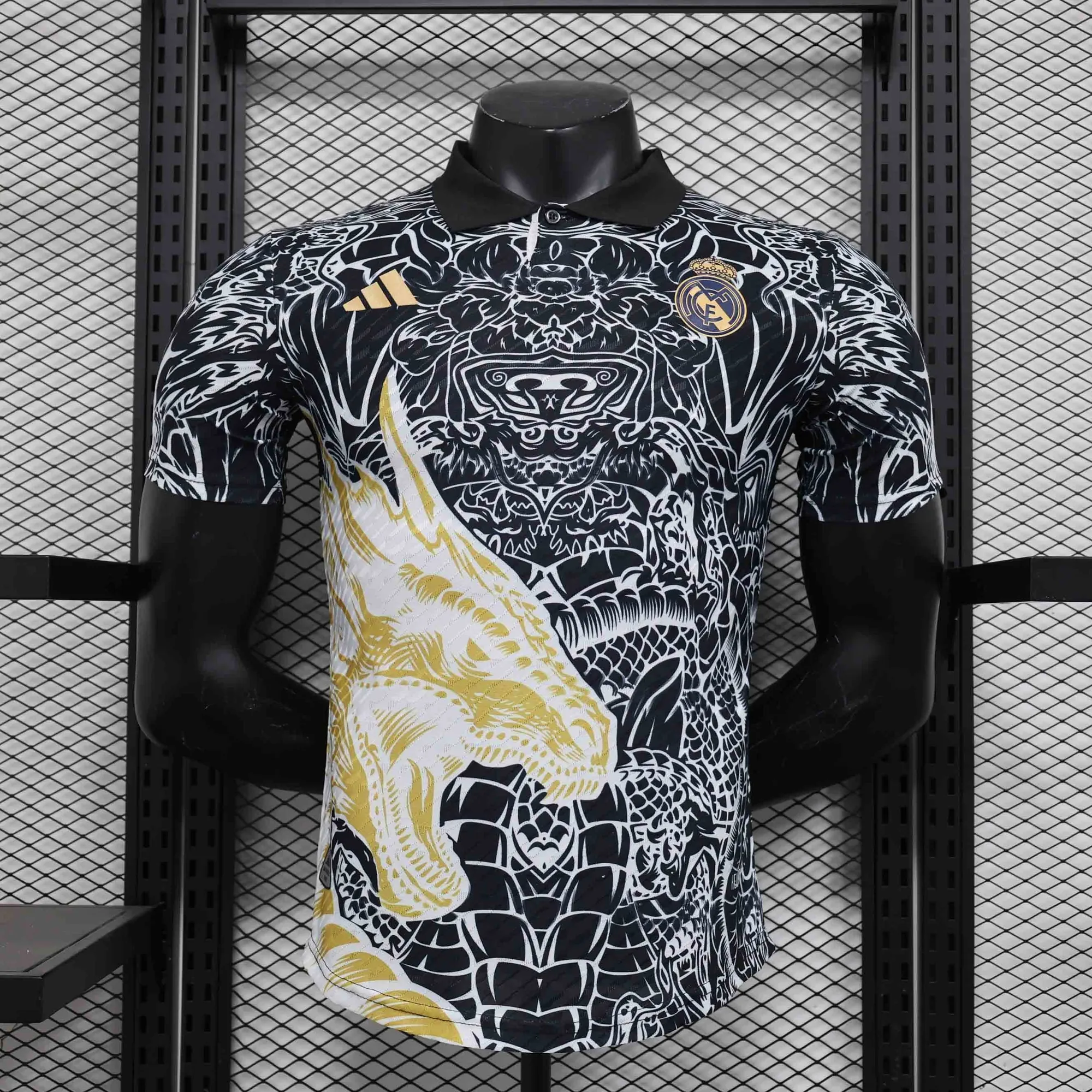 24-25 Real Madrid Black Dragon Special Edition Kit Player Version Shirt Football AAAAJersey Sup 7