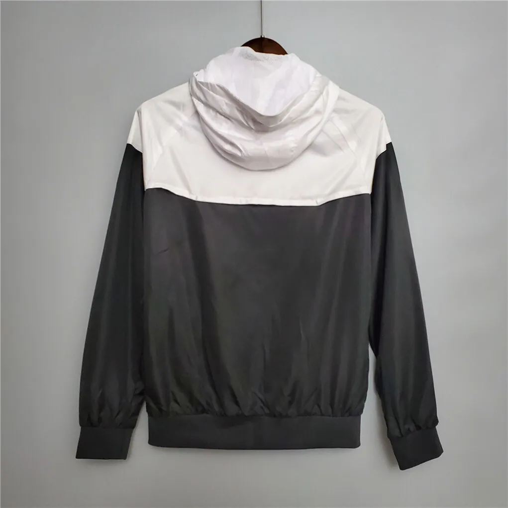 20-21 PSG blackwhite classic style windbreaker 6