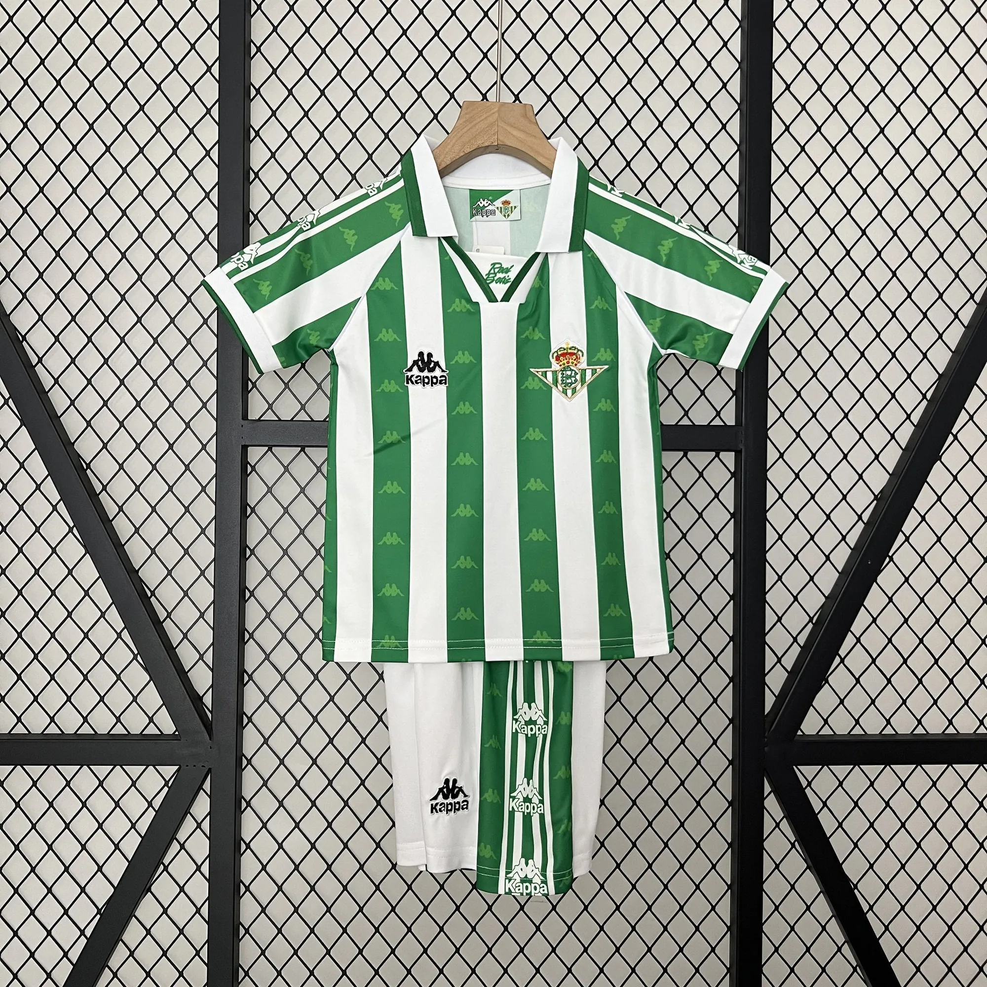95-97 Real Betis Home Retro Kid Kits Youth Apparels AAAAJersey Wholesale Yupoo 8