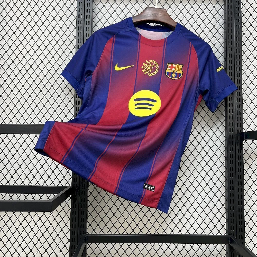 25-26 Barcelona x Dellafuente Home Kit Football T-Shirt AAAAJersey Supply Yupoo 4