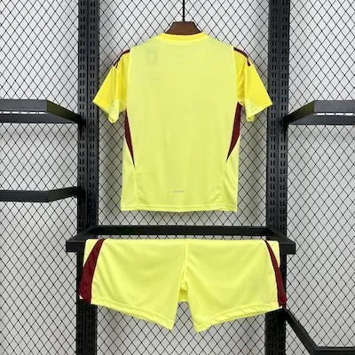 25-26 Real Madrid Yellow Goalkeeper Kid Kits Youth Apparels Sino AAAAJersey Supply Yupoo 6
