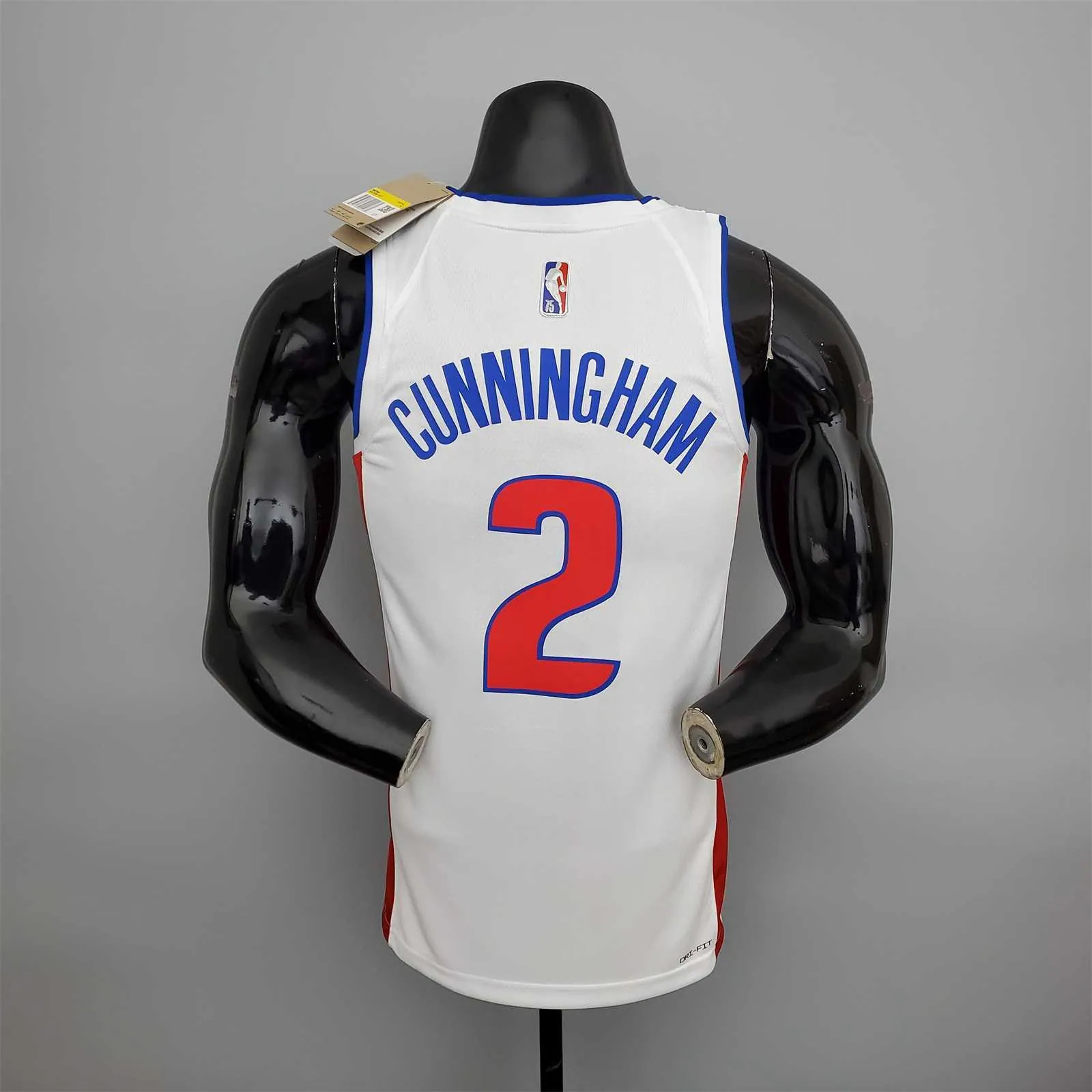 75th Anniversary Cunningham #2 Pistons White 2