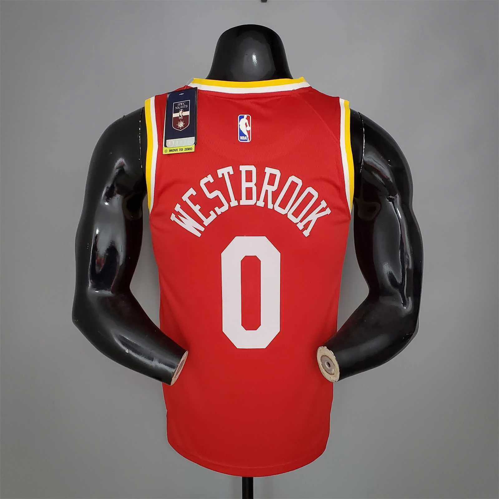 WESTBROOK#0 Rockets Retro Red 3
