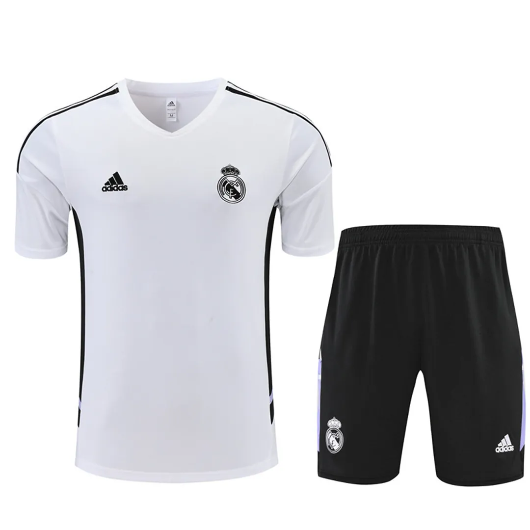 22-23 Real Madrid Training Jersey White 1