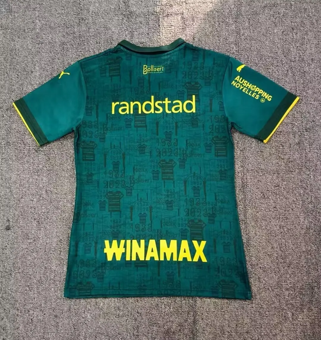23-24 Lens Sainte-Barbe Green Special Edition Size-S-XXL Jersey Yupoo 2