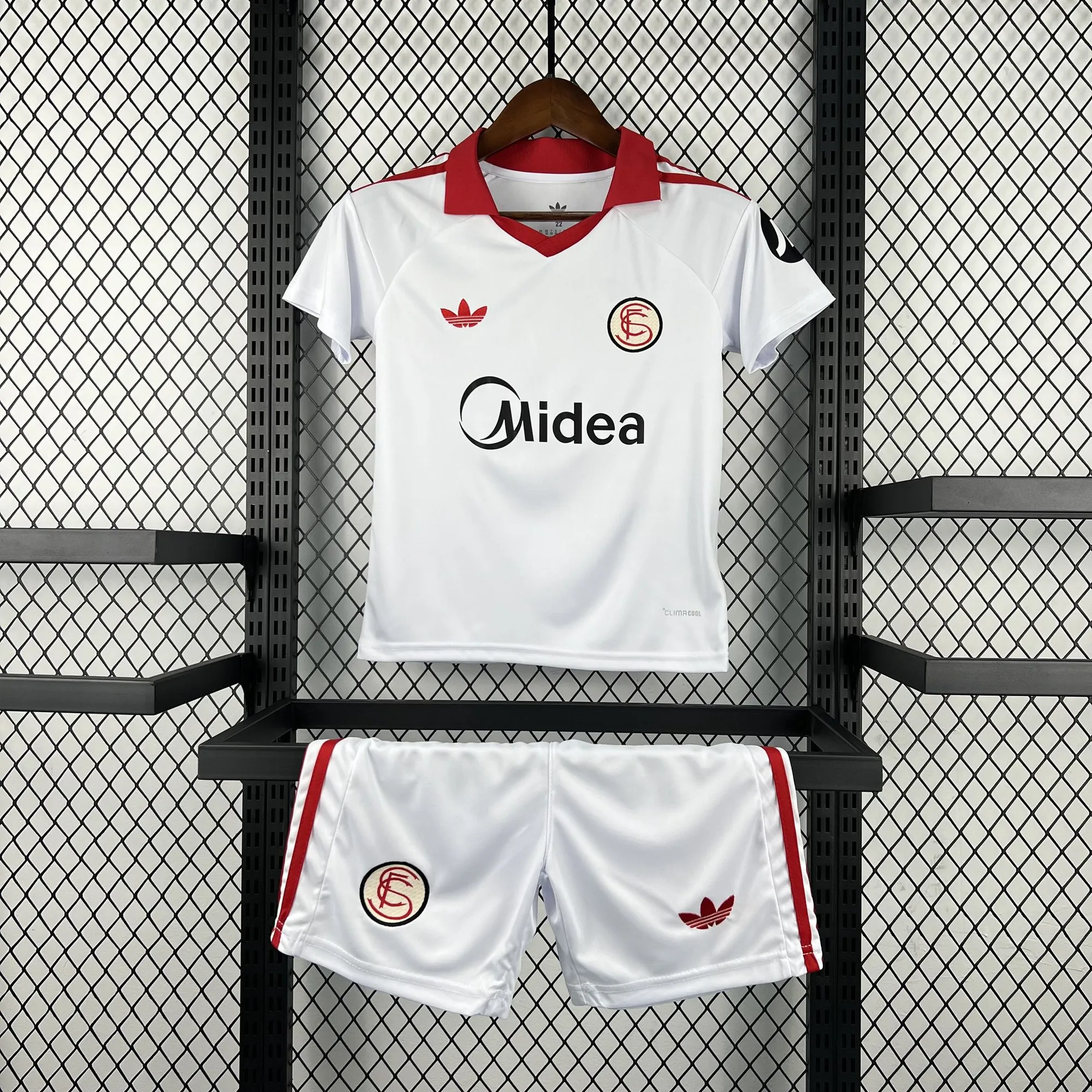 25-26 Sevilla FC Kids Vintage Kit Football Youth Suits AAAAJersey Supplier Yupoo 6 2